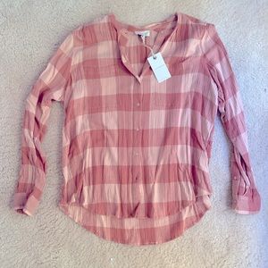 Lucky Brand Pink Button Up